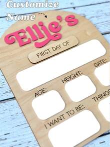 First Day Of School Logo, Removable Back To School Logo And Last Day Logo, Personalized Drying Label Board, Back To School Photo Promotion, Customized First Day Of School Logo, Reusable Back To School Gift, Room Decoration, Autumn Decoration, Room Accessories, Dormitory Essential Items, College - Multicolor - View 1