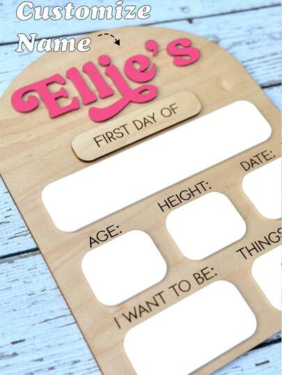 First Day Of School Logo, Removable Back To School Logo And Last Day Logo, Personalized Drying Label Board, Back To School Photo Promotion, Customized First Day Of School Logo, Reusable Back To School Gift, Room Decoration, Autumn Decoration, Room Accessories, Dormitory Essential Items, College