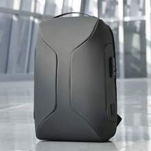 Men's Handbag, Business Minimalist Computer Backpack, Travel Daily Backpack Advanced Feeling With Lock Black, Blue, Gray - Multicolor - View 11