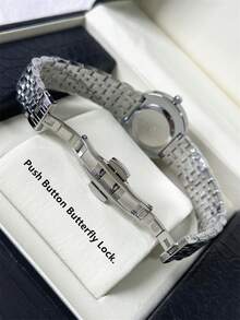 PABLO RAEZ 1pc Lady Watch Pink Jewelry Accessories Women Wristwatch Vintage Charming Original Brand New Fashion AAA Stainless Steel Bracelets Chain Luxury Silver Color Non Tarnish Party Girls Casual CD Dress Watch Metal Steel Heavy Strap 50M Water Resistant Simple Casual Clock Female Elegant Rhinestone Quartz Watch - one-size - View 11