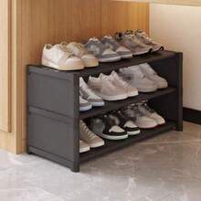 宿舍鞋架简易床底收纳架防尘多层家用/办公室窄鞋柜
