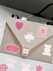 SCXXBSW 50pcs Pink Bible Jesus Cartoon Graffiti Stickers Decorative Handbooks Water Cups Notebook Luggage Waterproof Stickers - Multicolor - View 9