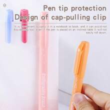 6 Stücke Wasserbasierte Farbstifte Set, Filzstifte in Makronen-Farben, Kalligraphiestifte für tägliches Schreiben, Tagebuch, Notizen und Zeichnen, geeignet als Schulmaterial