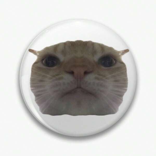 44mm Huh Cat Meme 1.7inch Pins Broach DIY Buttons Snap-In Craft