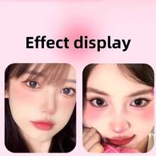 Paleta de colorete de 4 colores, paleta de maquillaje con iluminador mate color melocotón desnudo y contorno - Multicolor - Ver 4