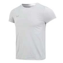 Under Armour Unisex Grey Crew Neck Short Sleeve T-Shirt, Suitable For Running, Workout, Commuting, Travel, Casual Wear. Recommend Ordering 2 Sizes Up - Gray/Silver - View 3