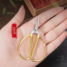 Handmade Delicate Mini Alloy Scissors, Stainless Steel DIY Handicraft Scissors, Tea Leaf Trimmer, Sharp Scissors For Crafts And Sewing, Utility Scissors - Multicolor - View 4