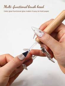 Nail Shop Nail Polish Glue Replaceable Brush Head Double Head Health Phototherapy Disposable Spare Brush Head Tool - Multicolor - View 4