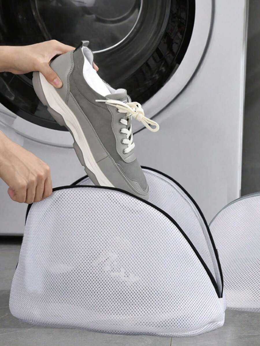 Mesh Laundry Bags Shoes Storage Organizers Washing Machine Shoes Bag Anti-Deformation Travel Shoes Storage Bag Laundry Storage