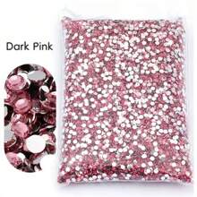 Non Hot Fix Rhinestones 2mm-6mm Silver Bottom Round Resin Flatback Crystal Rhinestone DIY Nail Art Jewelry Garment Decorations