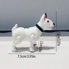 Figura decorativa de perro Spaniel lindo y adorable impresa en 3D, escultura de escritorio de plástico, regalo festivo