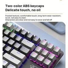 Acer OKW132 Split Mechanical Keyboard Medical Grade Silicone Keycaps 87-Key Floating Design Long Battery Life Smart Device Switching Full Key Anti-Rush Splash-Proof Design