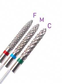 1件套高级碳化钨美甲钻头套装 - 轻松卸除凝胶丙烯酸指甲油，专业抛光工具 - 打造惊艳美甲的终极美甲美足套装