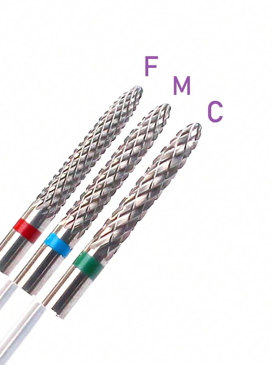 1件套高级碳化钨美甲钻头套装 - 轻松卸除凝胶丙烯酸指甲油，专业抛光工具 - 打造惊艳美甲的终极美甲美足套装