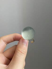 1 pieza Anillo abierto de acero inoxidable de resina clara de estilo minimalista elegante y artístico, adecuado para el uso diario, la calle, el festival de música, la fiesta o la ropa de noche - Multicolor - Ver 21