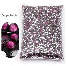 Non Hot Fix Rhinestones 2mm-6mm Silver Bottom Round Resin Flatback Crystal Rhinestone DIY Nail Art Jewelry Garment Decorations