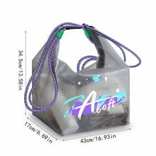 Transparent Waterproof Fashion Backpack Organizer Bag, Luggage Packing Cubes For Clothes, Swimwear, Cosmetics, With Strap, Large Capacity For Outdoor Travel And Toiletries, Waterproof Clear Backpack, Casual Style For Outdoor Sports Or Travel Convenience, School Backpack