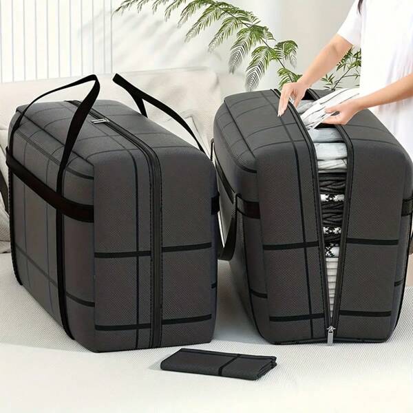 1PC Drawer Closet Organizer, Clothing Quilt Organizer, Home Organization Organizer, Plush Toy Organizer, Upgraded And Thickened Fabric, Wider And Comfortable Handle,Suitable For Home Storage, Warehouse Storage, Family Gift.