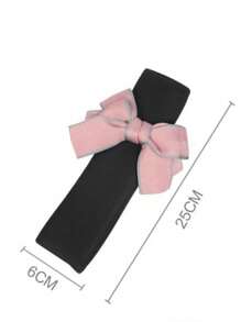 1pc/ 2 PCS Universal Comfort Car Seat Belt Covers - Universal Fit For Vehicle - Cute & Creative Bowknot Protective Covers For Car Seat Belts - Interior Decoration Set