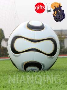 5# PU Leather Soccer Ball, Puncture Resistant, High Elasticity, , Seamless Hot Melt Glue, Suitable For Adult & Youth Match & Training