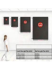3 piezas de arte de pared minimalista con diseño de líneas "Este es nuestro lugar feliz", cita familiar, sin marco