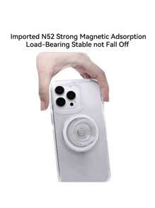 Transparent Magnetic Bracket, Simple And Stylish Design, Both Beautiful And Practical, Airbag Bracket, Strong Magnetization, Not Easy To Fall Off, Allowing You To Use Your Phone More Safely
