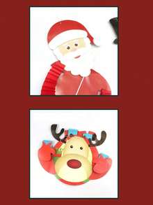 1 szt. Wiszące ozdoby świąteczne, rozsuwane nogi i ramiona, urocze renifery/święty Mikołaj/bałwan, dekoracja na przyjęcie w domu na drzewie