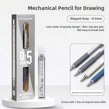 Languo New Metal Machanical Pencil Painting Mechanical Pencil Soft Mian Pen Holding Active Pencil Special For Junior And Senior High School Students To Learn Drawing And Daily Writing Back School Pencil,For School Supplies,Back To School - one-size - View 15