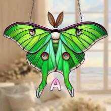 1pc Acrylic Moon Moth Window Hanging Decor, Boho Home Decor, Bedroom, Living Room, Garden Nature Inspired Art, Gift For Moth And Butterfly Enthusiasts (Please Remove Protective Film Before Use, Made Of Acrylic, Not Glass)
