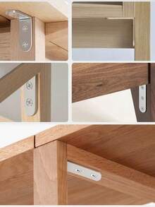 10 件不锈钢直角支架，90 度 L 型连接器，25/30/40/50 厘米家具连接五金件带螺丝 - 彩色 - 查看 5