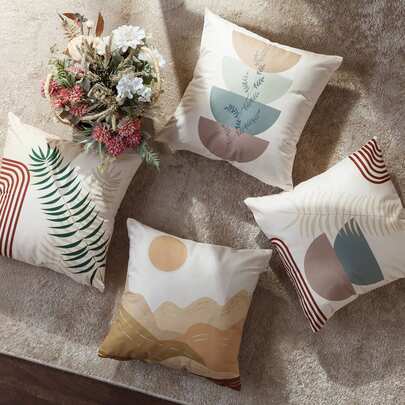 KIT CAPAS DE ALMOFADA BOEMIA ESTAMPA 4 PEÇAS 43X43CM - JOLITEX