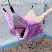 1 chiếc túi ngủ võng cho thú cưng nhỏ bằng vải nhung mềm mại + lông cừu hai lớp họa tiết chấm bi, thích hợp cho chuột đồng, sóc bay, sóc và các loại thú cưng leo trèo nhỏ khác, có thể tháo rời và giặt được, nhiều màu sắc và kích cỡ, thích hợp cho mùa thu/đông - Nhiều màu - Xem 10