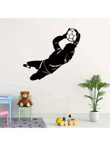 Large Pack Children's Wall Stickers - Football Theme For Baby Boy's Sports Room Decor, Removable & Repositionable Vinyl Game Room Decals - Multicolor - View 7