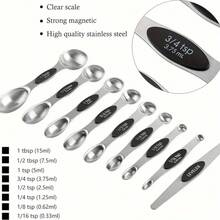 8/17pcs Deluxe Measuring Cups Set - Premium Stainless Steel Measuring Spoons For Accurate Dry And Liquid Ingredient Measurement, Essential Baking Tools, Kitchen Gadgets, And Accessories For Home Cooks And Professionals - 彩色 - 查看 6