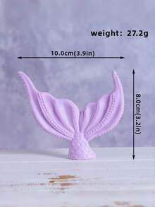 1pc Ocean Theme Cake Topper Mermaid Tail Doll, Sea Coral Shell Star Decor, Kids Birthday Party Cake Decoration For Boys/Girls