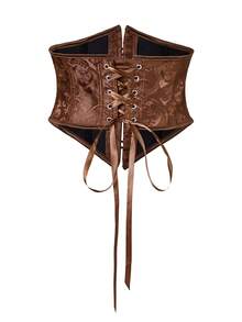 Gorset treningowy z sznurowaną talią dla kobiet - obcisły, kompresyjny gorset modelujący sylwetkę