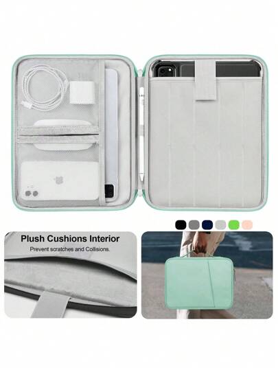 9-11 13 Inch Tablet Carrying Case Compatible With IPad A16 2025 Air 13 Inch Padded Protective Travel Sleeve Bag For IPad Pro 11 10.9 10th Gen Air 5/4th Gen Galaxy Tab S9/S8