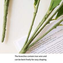 Simulated 9 Heads Tulip, Simulated Flower, Living Room Dining Table Decoration, Wedding Floral, Silk Fabric, Fake Bouquet