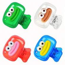 4个装旅行牙刷头保护盒 | 便携式透明收纳盒带盖，居家旅行及日常使用保护套，保持刷毛清洁卫生，浴室配件 - 彩色 - 查看 4