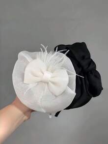 1 件甜美优雅蝴蝶结迷你头饰，适合女士，派对/舞蹈发型配饰，波西米亚风格，优雅，头带，生日，节日，周年纪念，婚礼派对，女士头带，发带，发箍，蝴蝶结配饰，发饰 - 彩色 - 查看 5