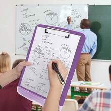 Carpeta Portapapeles Papeleta Almacena Tabla Clip Carta - Morado - Ver 5