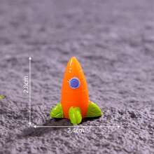 6 Stücke Halloween & Weihnachts Astronauten-Kaninchen Heim Tier Harz Kunsthandwerk Miniaturdekoration Landschaft Accessoires zum selbermachen