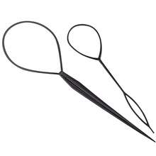 2 件套拔发针、美发工具、马尾辫制作器、发饰、返校、旅行度假必需品、女士发饰 - 黑色 - 查看 6