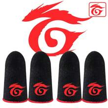 New Breathable Non-Slip Touch Screen Gaming Finger Sleeves, Featuring Interesting Graphic Design And Soft Texture For Enhanced Gaming Experience