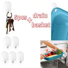 Gancho adhesivo, gancho blanco moderno y sencillo para cocina, baño, oficina, sala de estar, sin daños, adecuado para colgar ropa, utensilios de cocina, artículos de tocador, 1/2/5/10/20 piezas