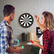 Dart Board Set, 4/6 Soft Tip Darts, Hangable - Dart Game Set, Indoor/Outdoor Relaxation Activities, Ideal For Competition And Gaming, Games For Family And Friends, Relieves Eye Strain