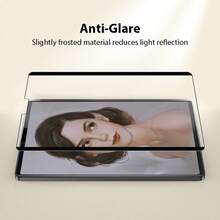 2片装磨砂磁性纸感防眩光防指纹平板电脑屏幕保护膜，柔软材质，兼容iPad 5/6/7/8/9/10/11、Air Pro 11/13/12.9英寸、Galaxy Tab S9/S10/S7/S8/S9FE/S10FE/S9+/A9+/S8+ Plus 12.4英寸/11英寸、MatePad、荣耀、红米平板5/6/7，TPU材质，快速贴合，防尘防刮，非玻璃材质。 - 霧面 - 查看 9