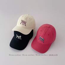 Baby & Kids Hats - 藏青色 鴨舌發財貓 - 查看 4