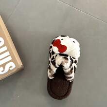 Sanrio Leopard Print Cat Slippers~High Looking And Sexy Slippers, Vintage Hooded Fur Slippers, Women's Indoor Warm Slippers, Back To School Supplies