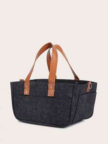 1pc Baby Nursery Storage Basket - Diaper Caddy Organizer, Stroller Hanging Bag, Nursery Essentials Organizer, Suitable For Diaper Station, Newborn Necessities, Baby Shower Gifts And Registry For Boys Or Girls - Multicolor - View 16